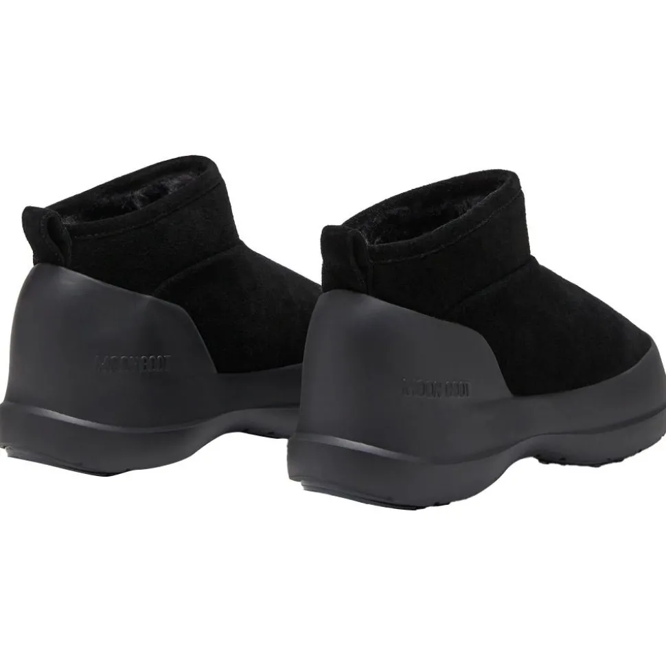 Chaussures après-ski Moon Boot Luna Low Boot Suede W Black