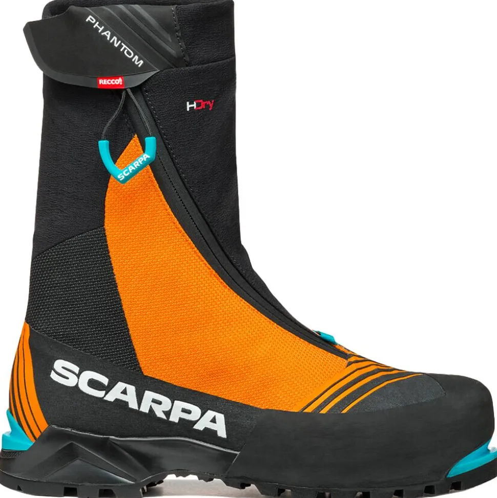 Chaussures d'alpinisme Scarpa Phantom Tech HD Black Bright Orange