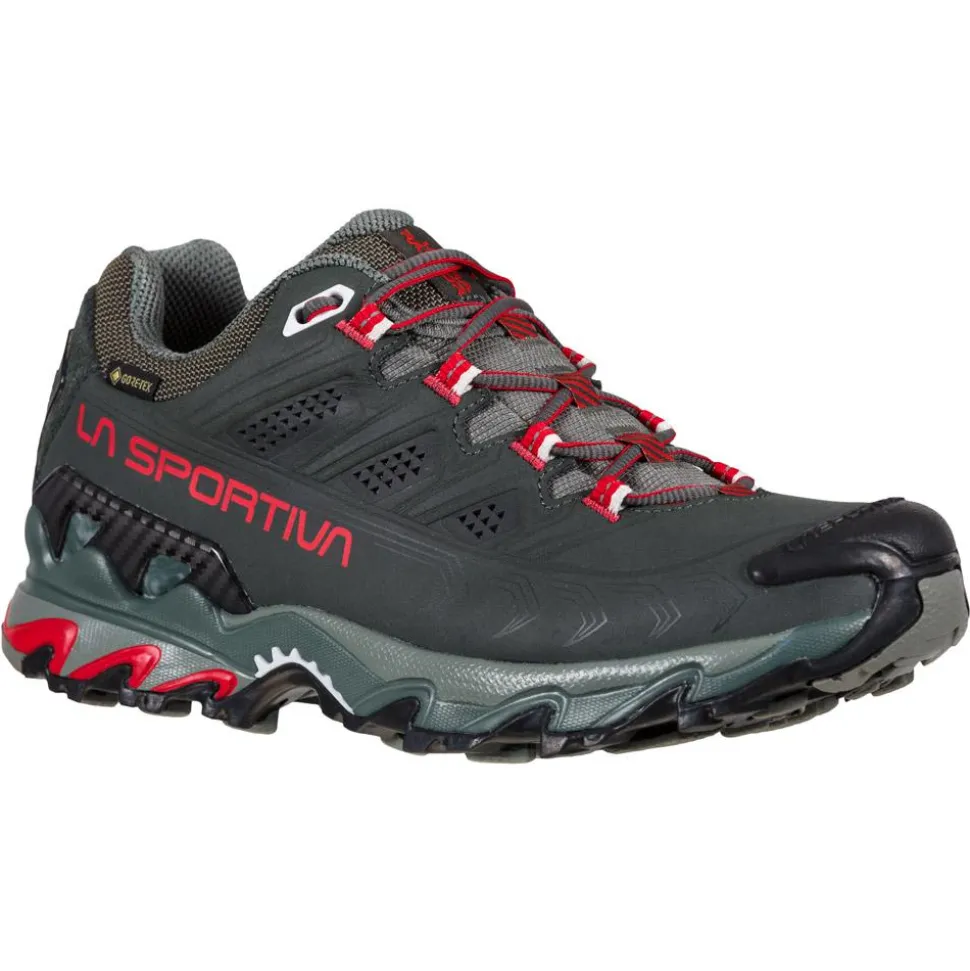 Chaussures de Fast Hiking La Sportiva Ultra Raptor II Leather Gore-Tex Woman Charcoal Lollipop