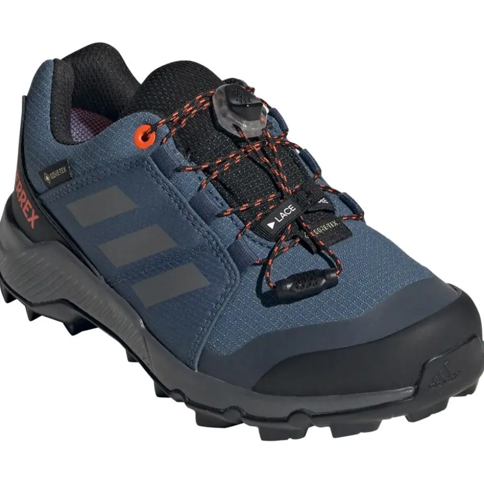 Chaussures de randonnée adidas Terrex Gore Tex Kid Wonder Steel Grey Three Impact Orange