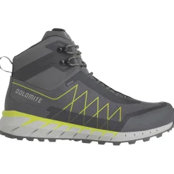 Chaussures de randonnée Dolomite Croda Nera Hi Gore-Tex Gunmetal Grey Lime Green
