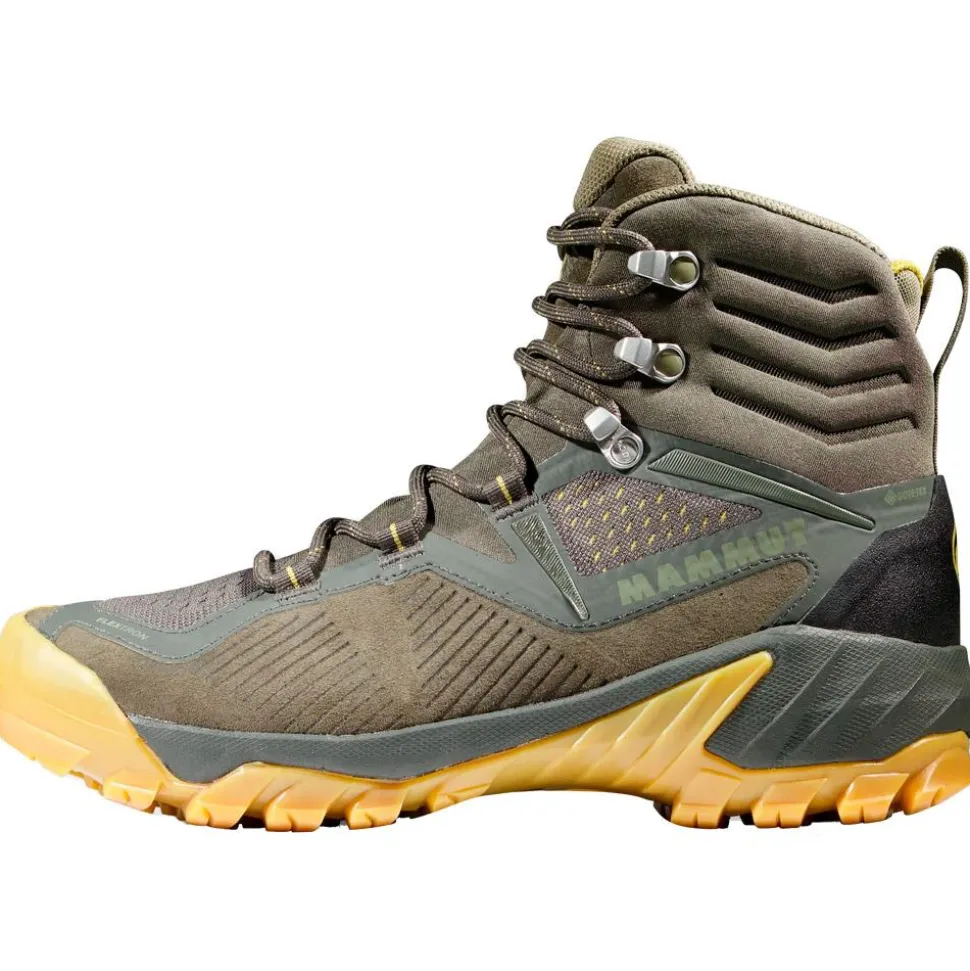 Chaussures de randonnée Mammut Sapuen High Gore-Tex Women dark tin-amber green