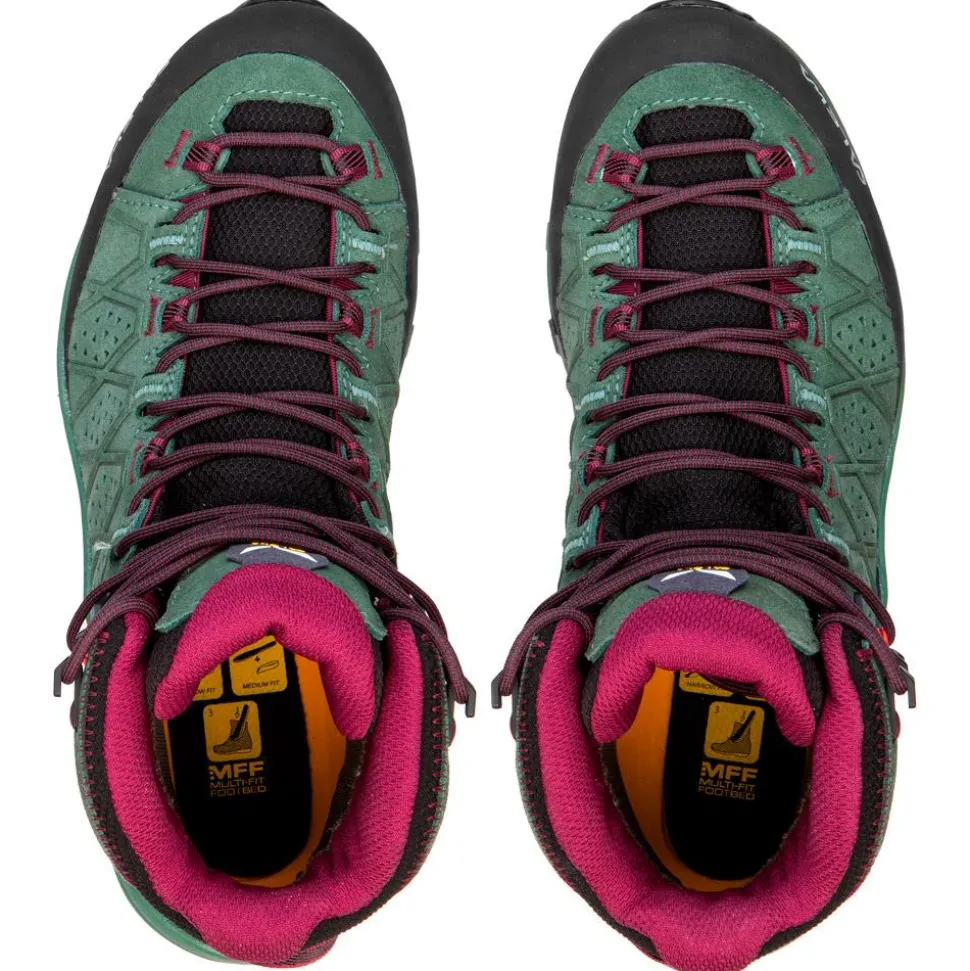 Chaussures de randonnée Salewa Alp Trainer 2 Mid GTX Wmn Duck Green Rhododendon