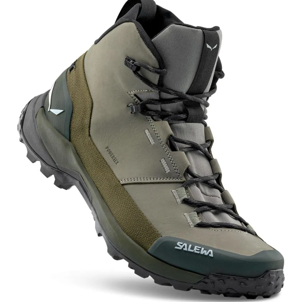 Chaussures de randonnée Salewa Puez Leather Mid Ptx M Shadow Dark Olive