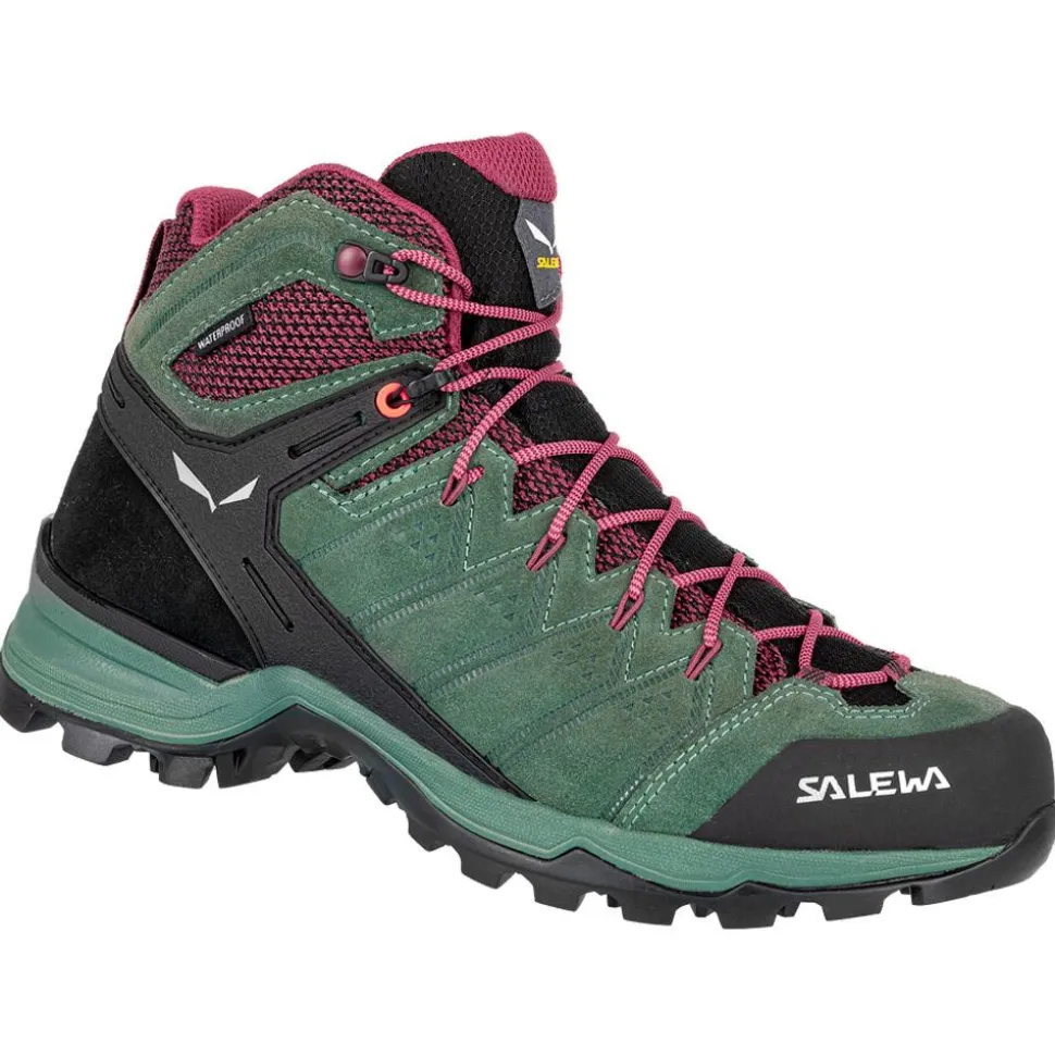 Chaussures de randonnée Salewa Alp Mate Mid WP Wmn Duck Green Rhododendon