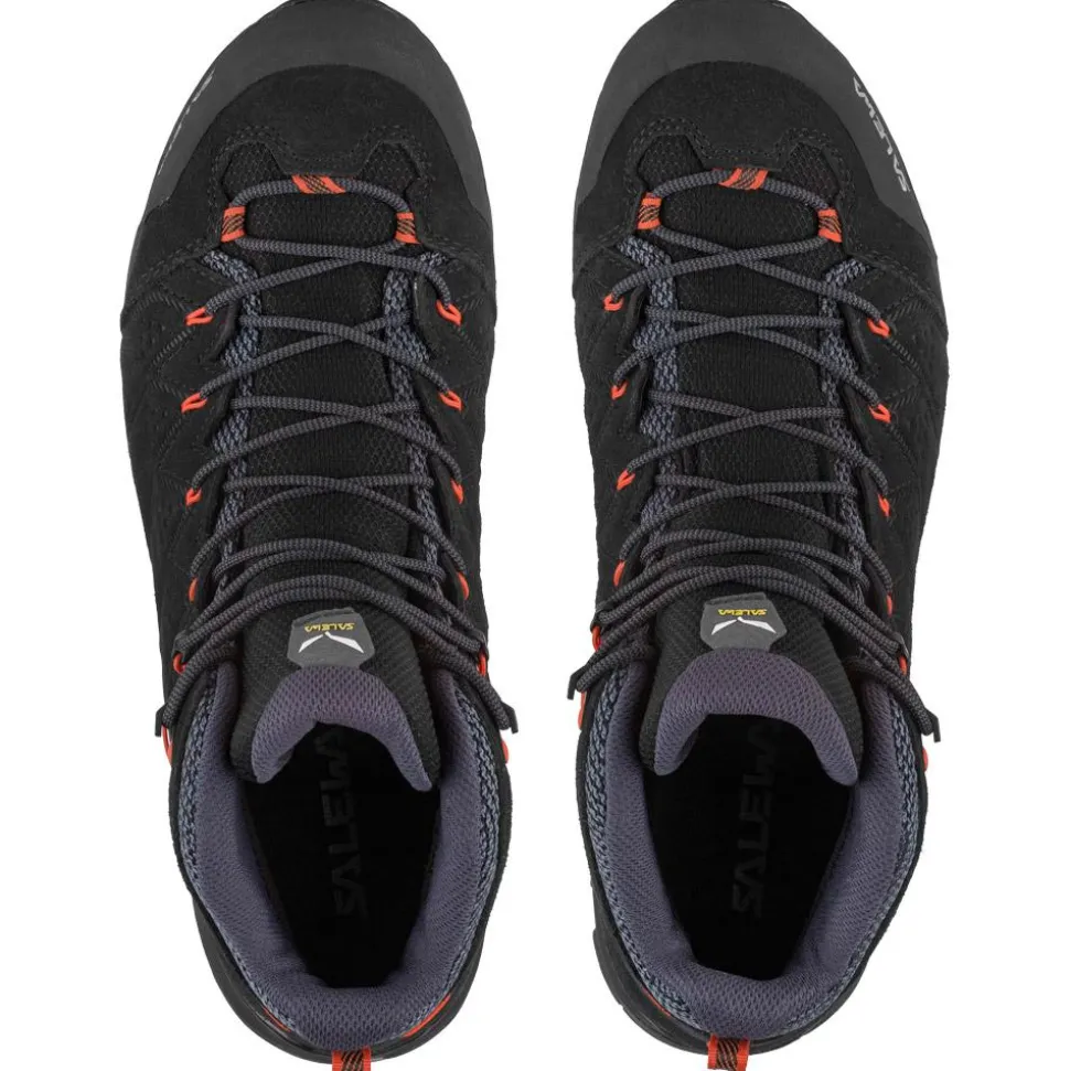 Chaussures de randonnée Salewa Alp Mate Mid WP Black Out Fluo Orange