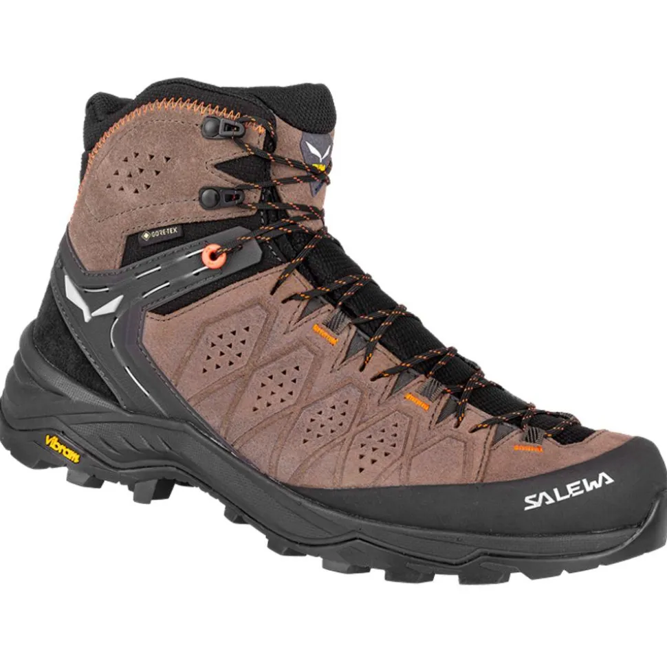 Chaussures de randonnée Salewa Alp Trainer 2 Mid Gore-Tex Wallnut Fluo Orange
