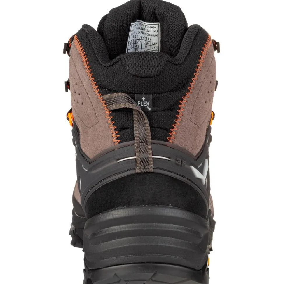 Chaussures de randonnée Salewa Alp Trainer 2 Mid Gore-Tex Wallnut Fluo Orange