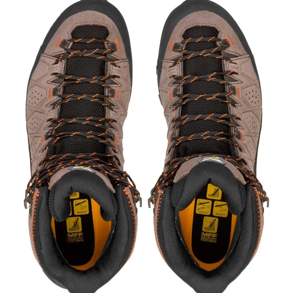 Chaussures de randonnée Salewa Alp Trainer 2 Mid Gore-Tex Wallnut Fluo Orange