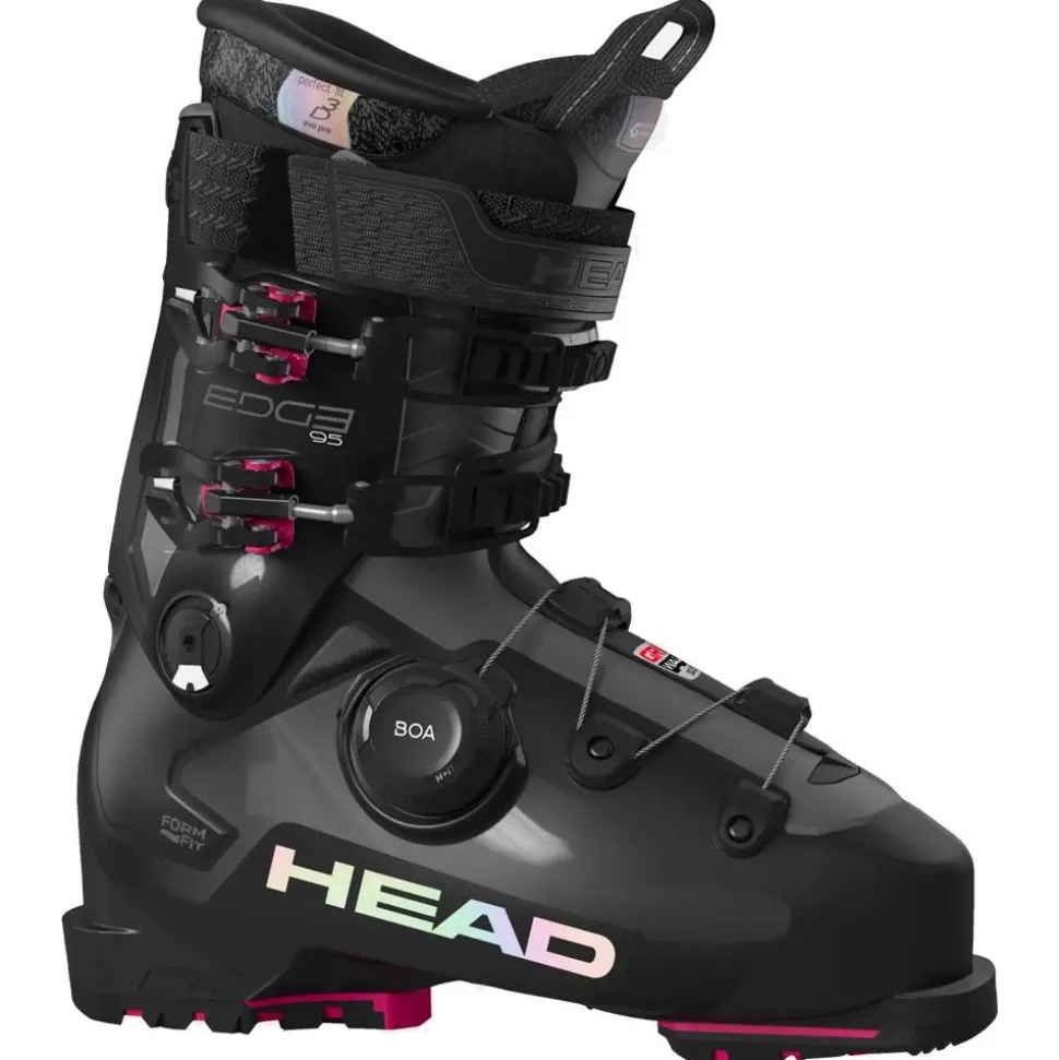 Chaussures de Ski Head Edge 95 W Hv Gw Boa Black Fuchsia