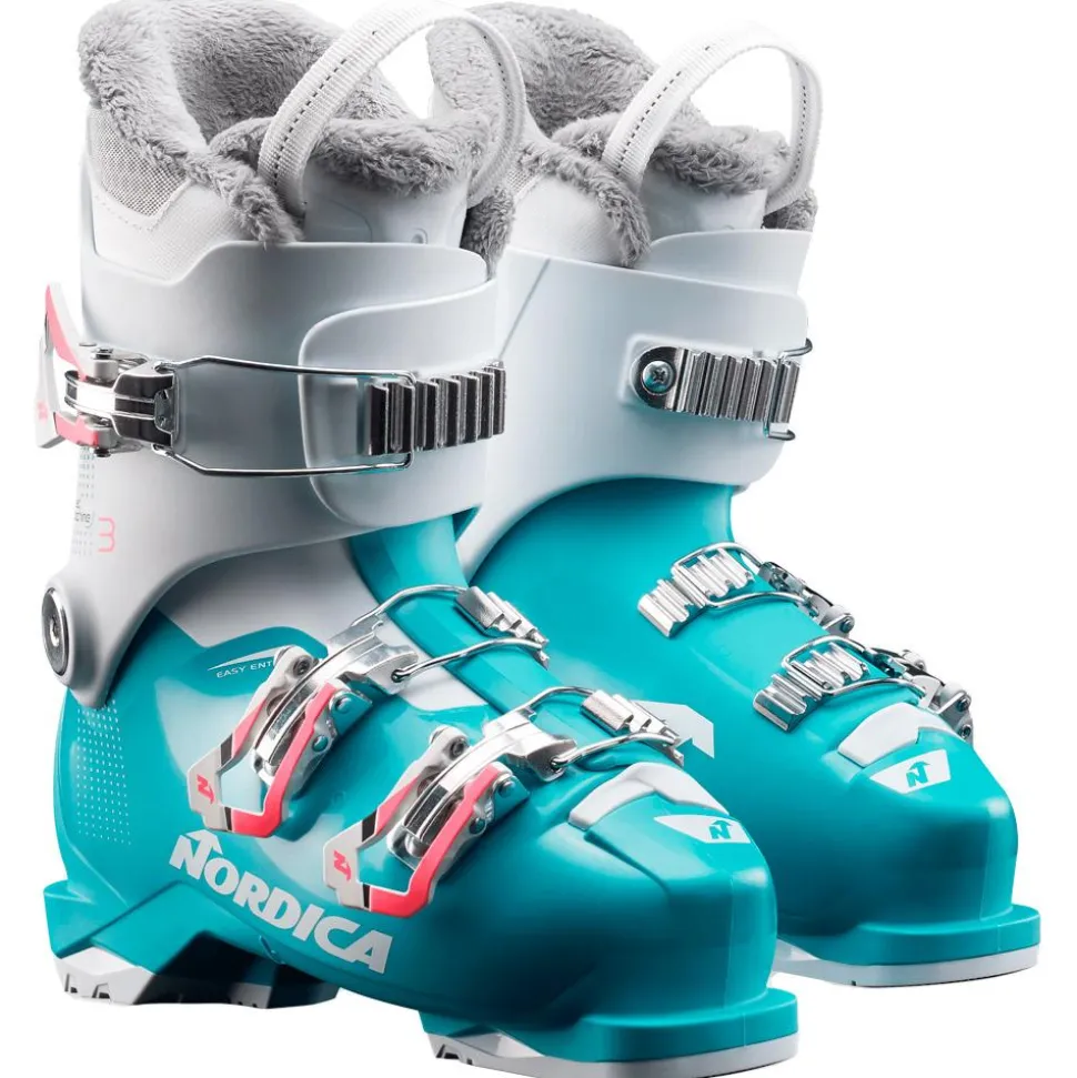 Chaussures de Ski Nordica Speedmachine J 3 Girl Light Blue White Pink
