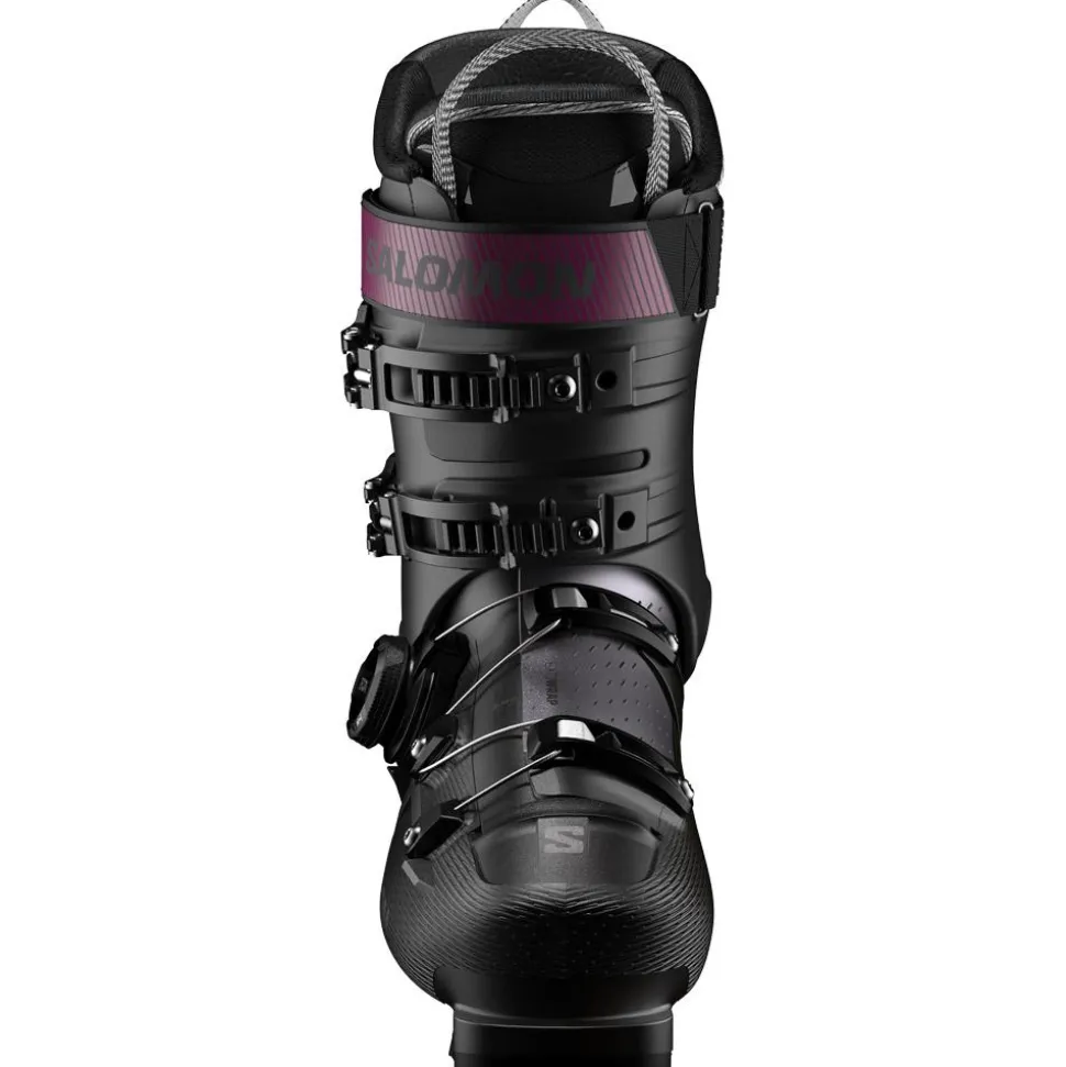 Chaussures de Ski Salomon S/Pro Supra Boa 100 Gw Black Dark Gray Metal Burgundy Metal