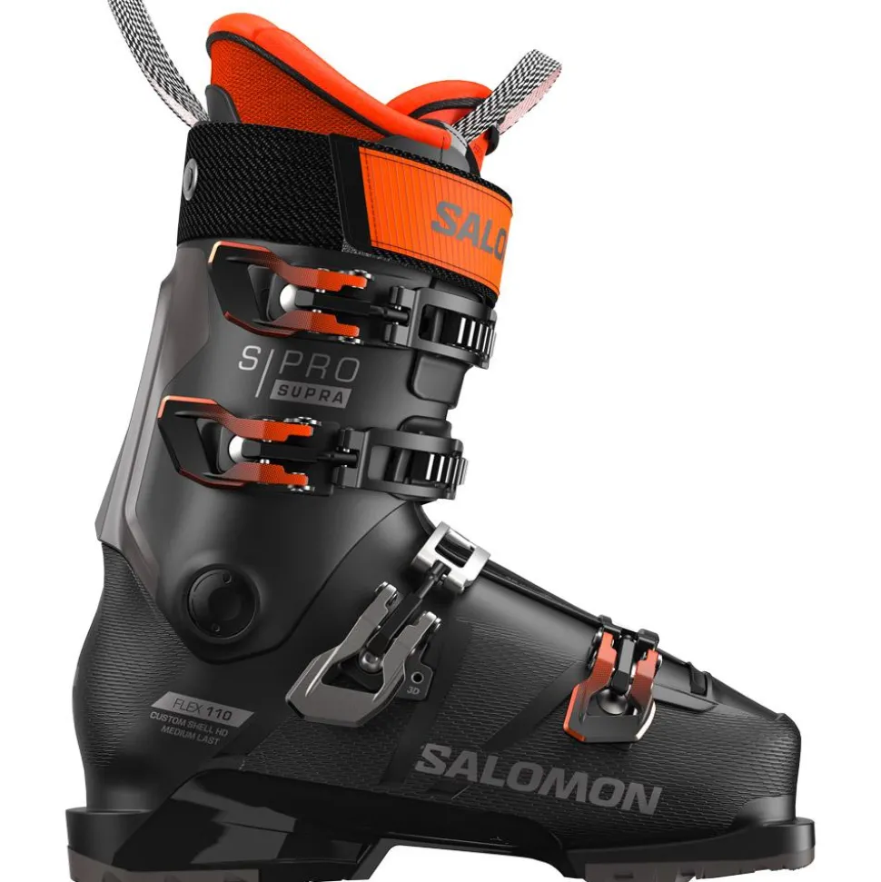 Chaussures de Ski Salomon S/Pro Supra 110 Gw Black Dark Grey Met Orange Tiger