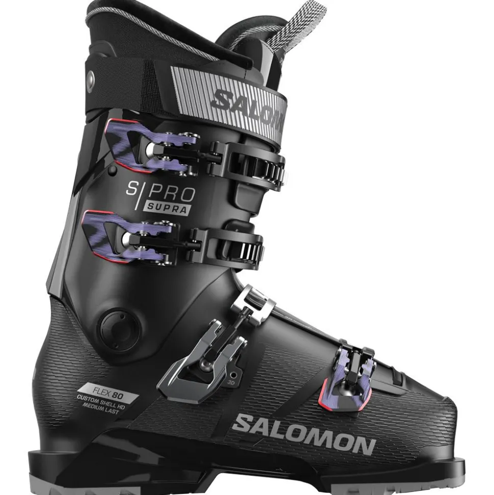 Chaussures de Ski Salomon S/Pro Supra 80 W Gw Black Silver Metal Sweet Lavender