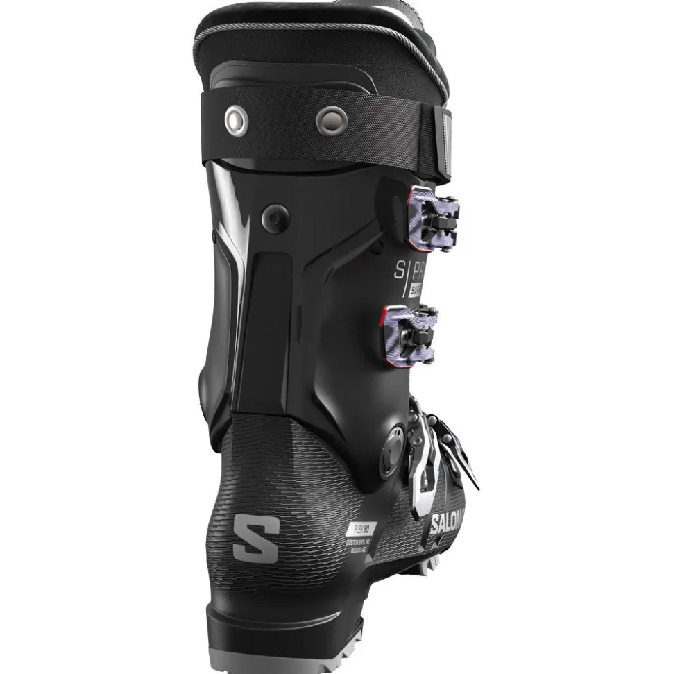 Chaussures de Ski Salomon S/Pro Supra 80 W Gw Black Silver Metal Sweet Lavender