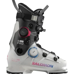 Chaussures de Ski Salomon S/Pro Supra Dual Boa 130 Gray Aurora Black Race Blue