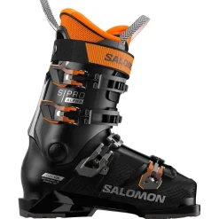 Chaussures de Ski Salomon S/Pro Alpha 100 Gw Black Dark Grey Met Orange Tiger