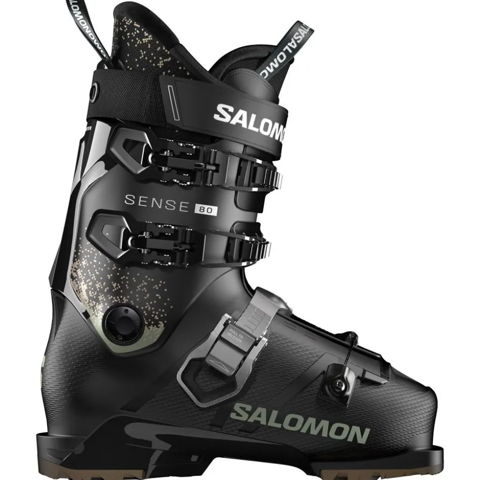 Chaussures de Ski Salomon Sense 80 Gw Black Oil Green