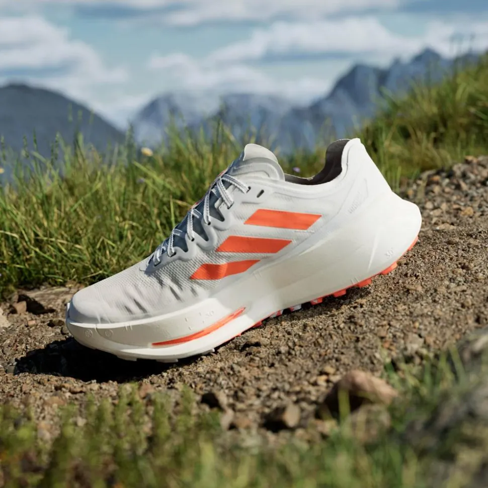 Chaussures de trail adidas Terrex Agravic Speed Ultra Cloud White / Impact Orange / Dash Grey