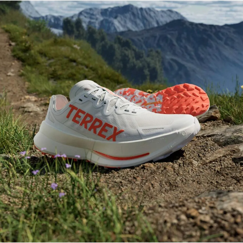 Chaussures de trail adidas Terrex Agravic Speed Ultra Cloud White / Impact Orange / Dash Grey