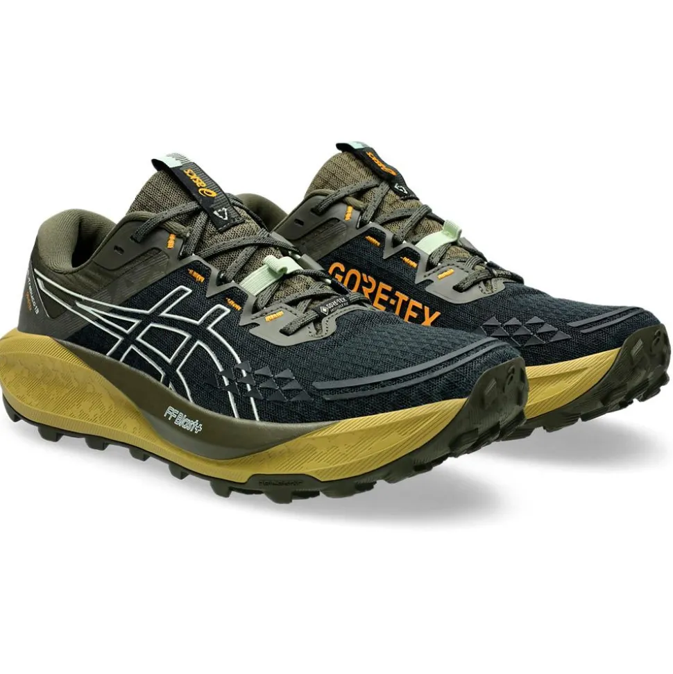 Chaussures de trail Asics Gel-Trabuco 13 Gore-Tex Black Whisper Green