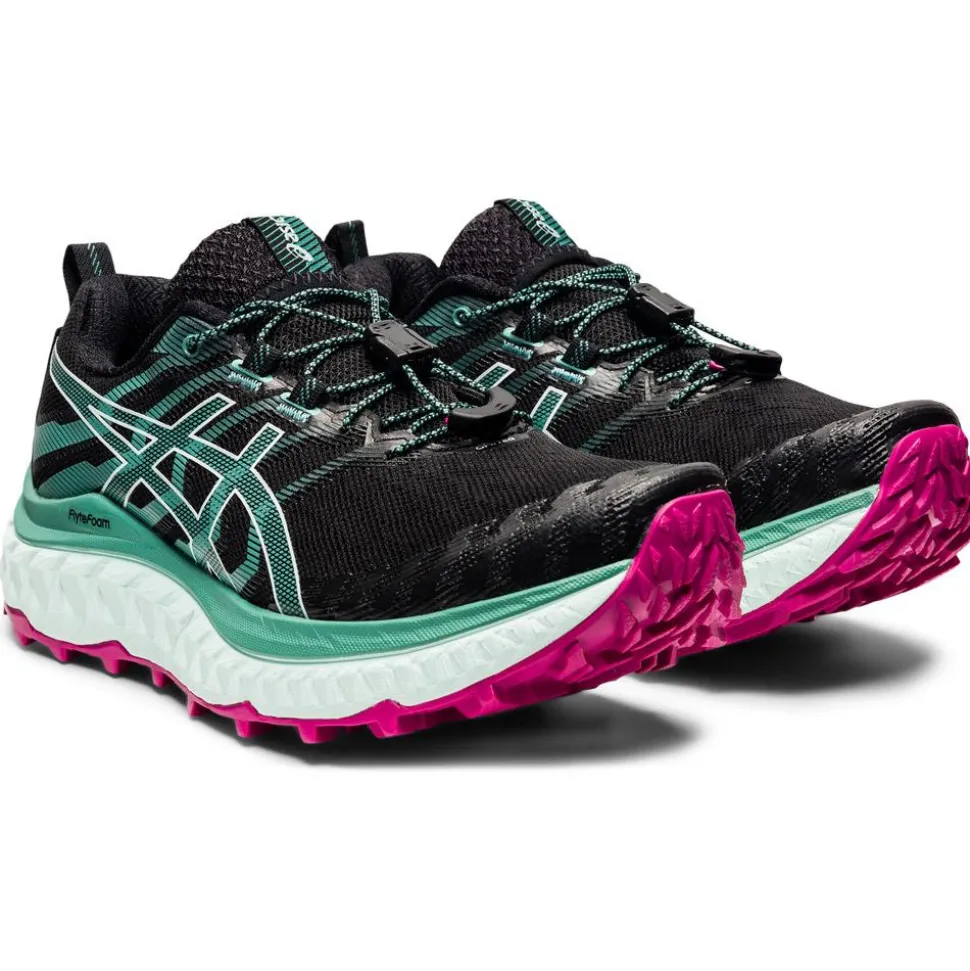 Chaussures de trail Asics Trabuco Max Wmn Black Soothing Sea