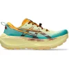 Chaussures de trail Asics Trabuco Max 4 Wheat Yellow Dark Red Planet