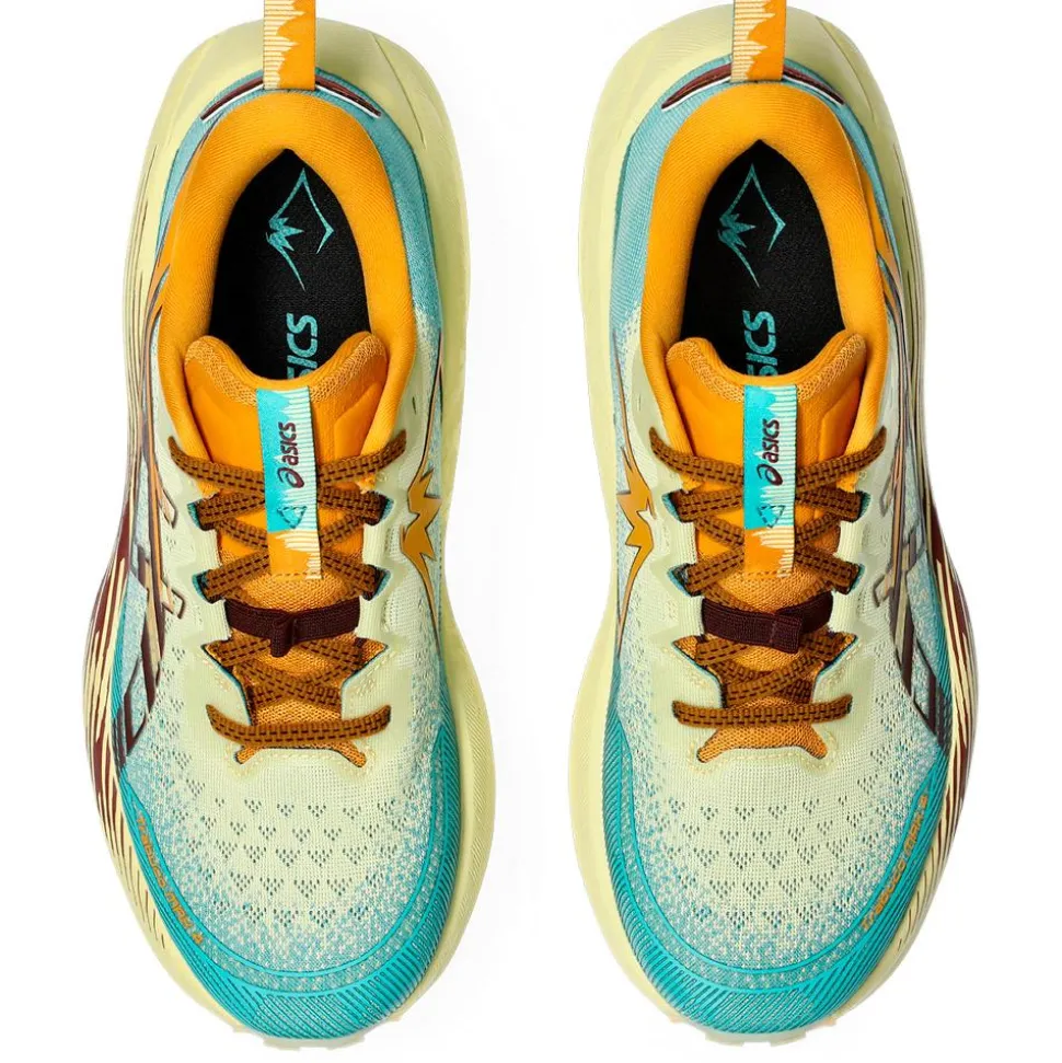 Chaussures de trail Asics Trabuco Max 4 Wheat Yellow Dark Red Planet