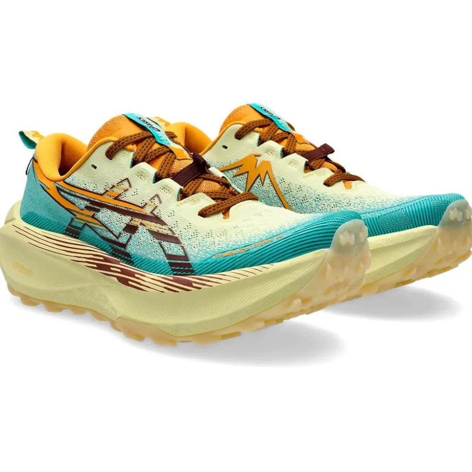 Chaussures de trail Asics Trabuco Max 4 Wheat Yellow Dark Red Planet