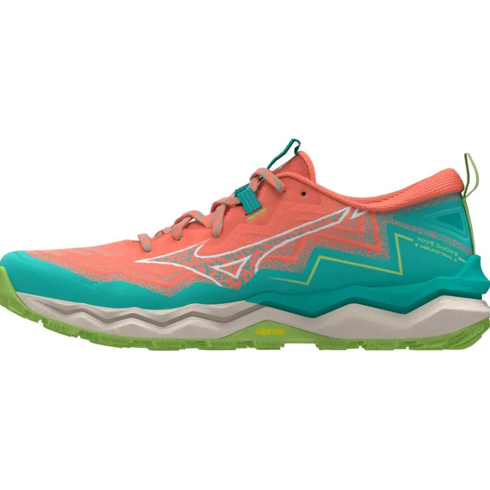 Chaussures de trail Mizuno Wave Daichi 9 W Freshsalmon White Sharpgreen