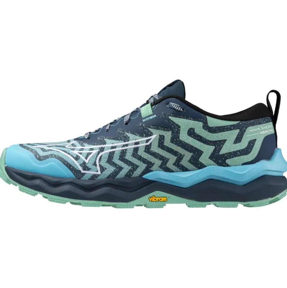 Chaussures de trail Mizuno Wave Daichi 8 W Flax Black Blue Wingteal