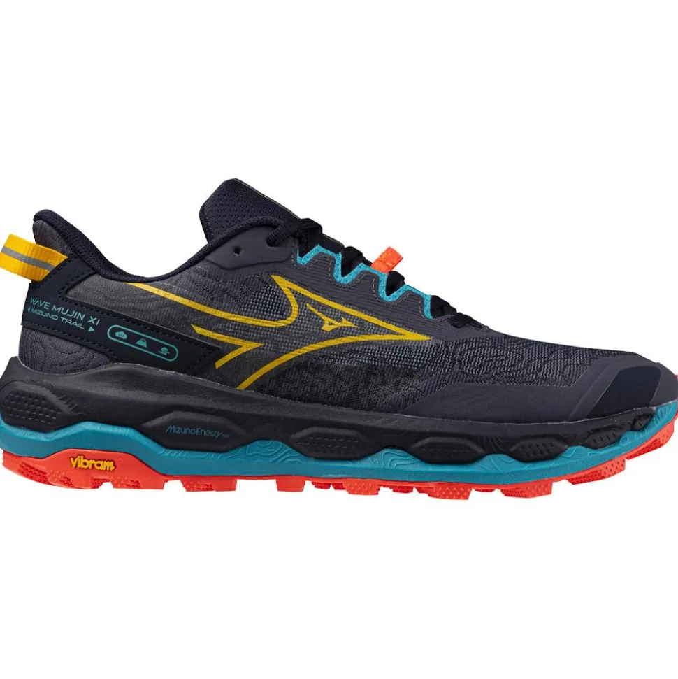 Chaussures de trail Mizuno Wave Mujin 11 Odysseygray Citrus Fierycoral2