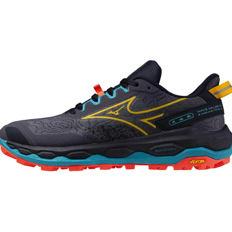 Chaussures de trail Mizuno Wave Mujin 11 Odysseygray Citrus Fierycoral2