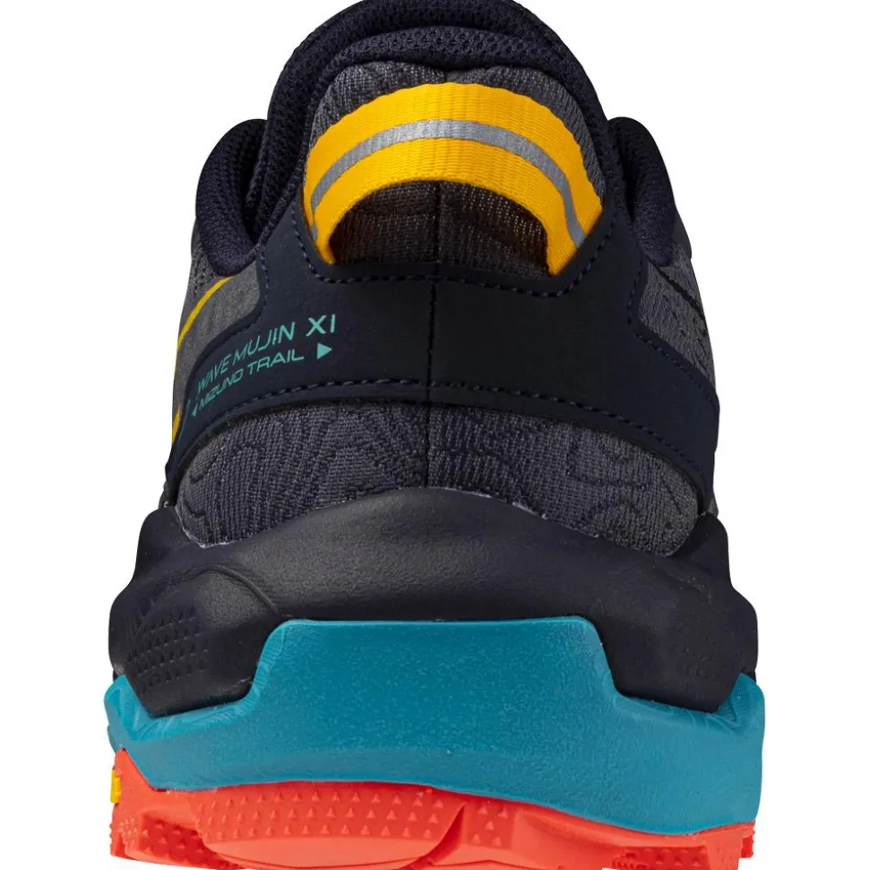 Chaussures de trail Mizuno Wave Mujin 11 Odysseygray Citrus Fierycoral2
