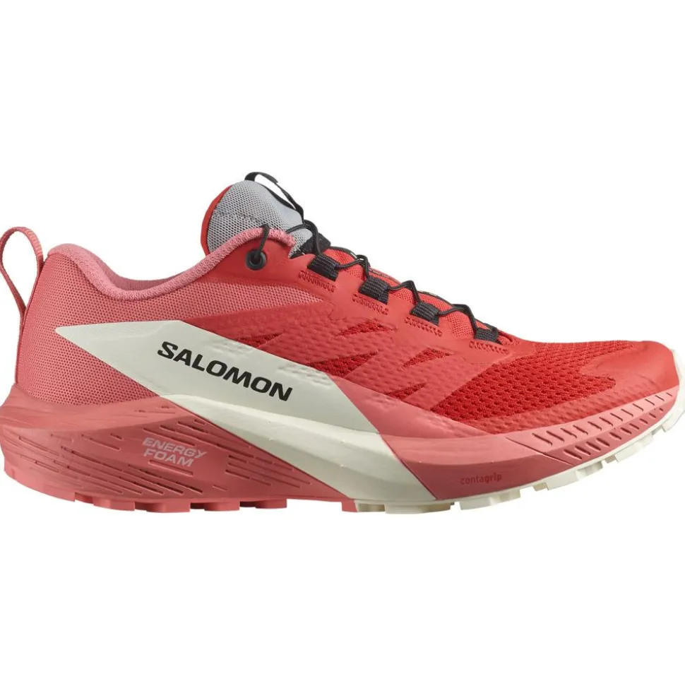 Chaussures de trail Salomon Sense Ride 5 W Tea Rose Fiery Red Vanilla Ice