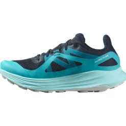 Chaussures de trail Salomon Ultra Flow W Carbon Peacock Blue White
