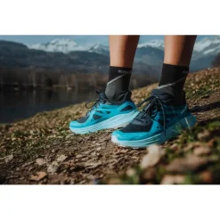 Chaussures de trail Salomon Ultra Flow W Carbon Peacock Blue White