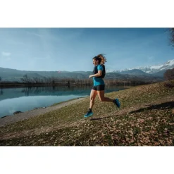 Chaussures de trail Salomon Ultra Flow W Carbon Peacock Blue White