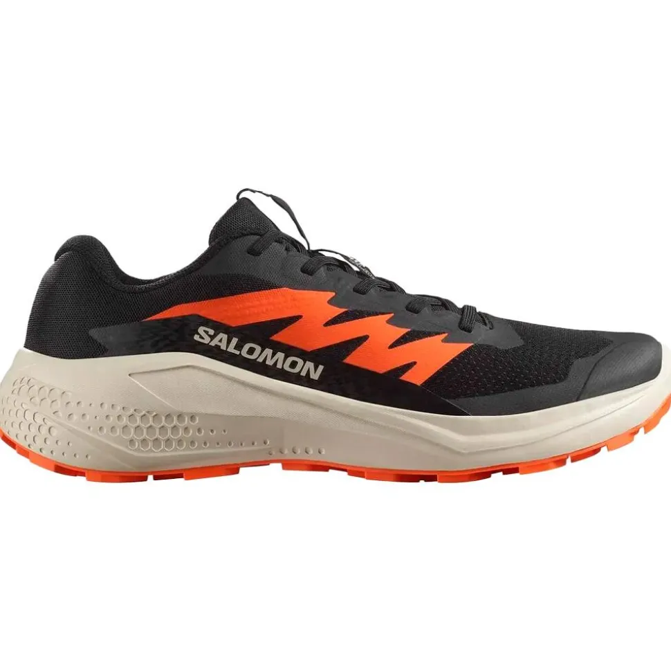 Chaussures de trail Salomon Alphaglide Black Rainy Day Red Orange