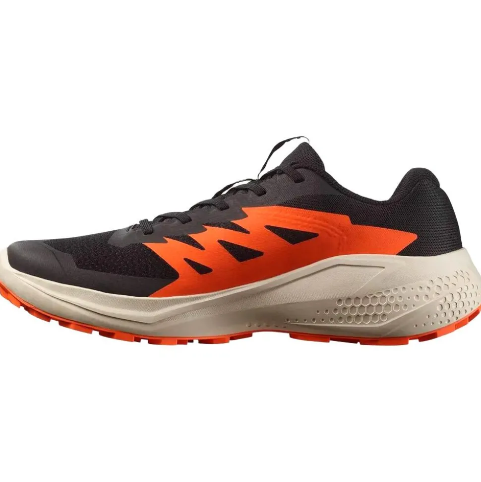 Chaussures de trail Salomon Alphaglide Black Rainy Day Red Orange