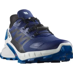 Chaussures de trail Salomon Supercross 4 Blue Print Black Lapis Blue