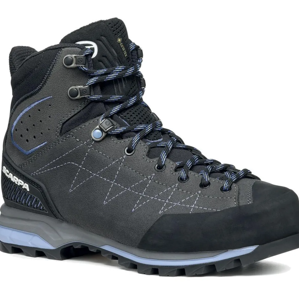 Chaussures de Trek et montagne Scarpa Zodiac Trek Gore-Tex Wmn Anthracite Lavender