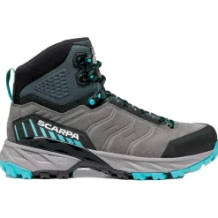 Chaussures de Trek et montagne Scarpa Rush Trek Gore-Tex Wmn Mid Gray Aqua