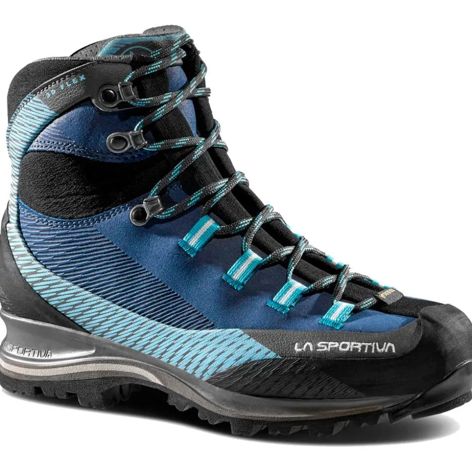 Chaussures de Trek et montagne La Sportiva Trango Trk Leather Woman Gore-Tex Opal Pacific Blue