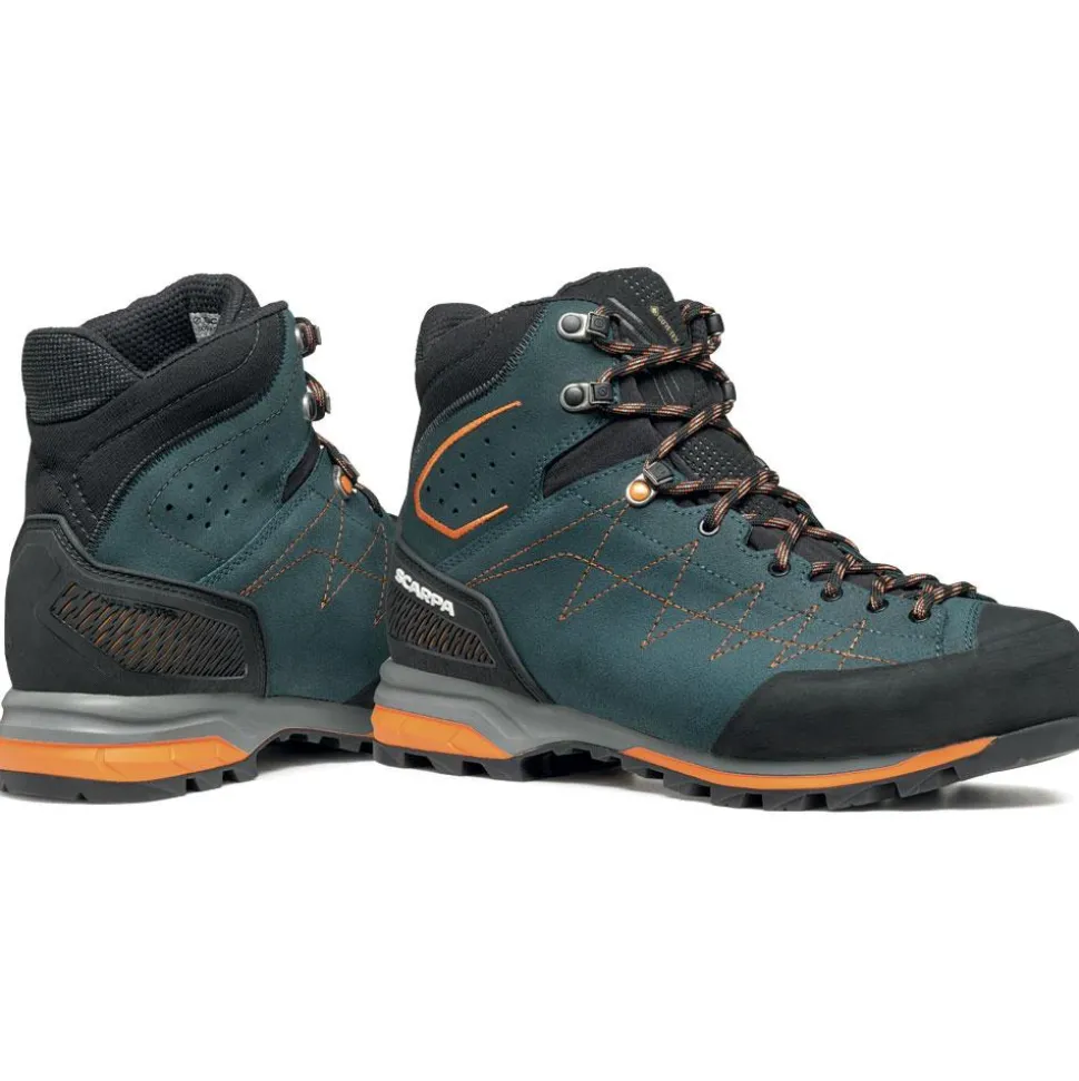 Chaussures de Trek et montagne Scarpa Zodiac Trek Gore-Tex Petrol Rust Orange