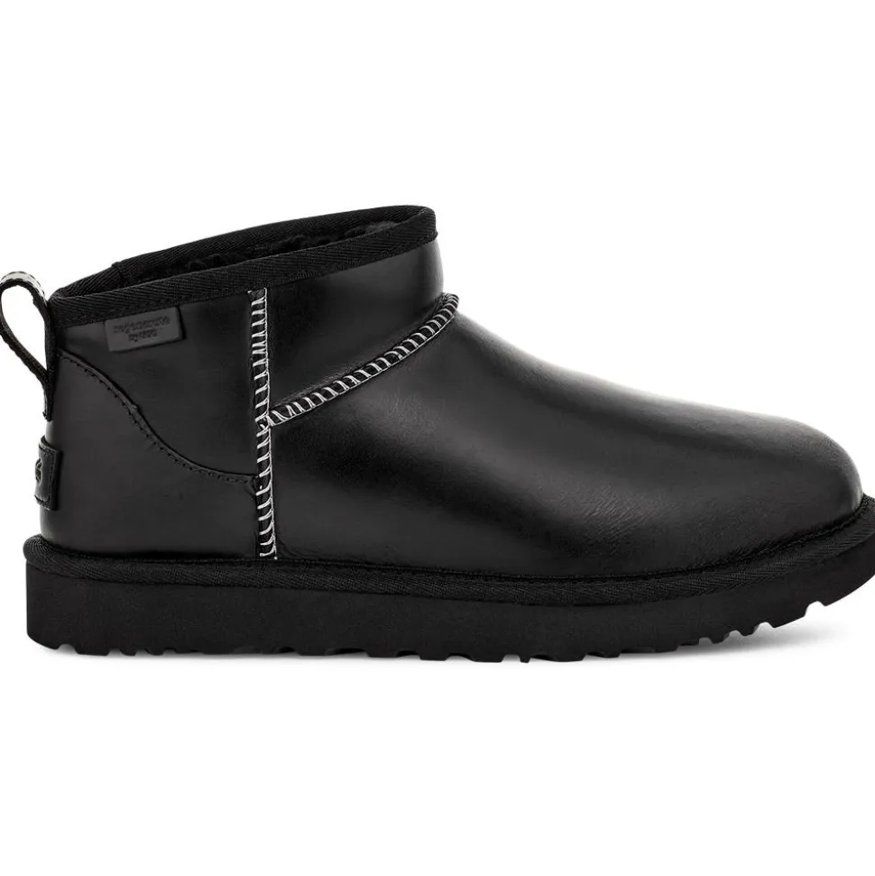 Chaussures UGG W Classic Ultra Mini Leather Regen Black