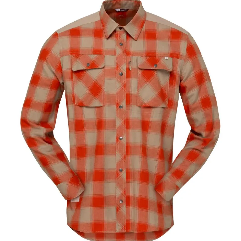 Chemise de rando Norrona Femund Flannel Pureed Pumpkin