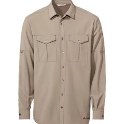 Chemise de rando Vaude Men's Rosemoor L/S Shirt II Linen Uni