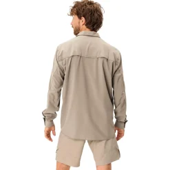 Chemise de rando Vaude Men's Rosemoor L/S Shirt II Linen Uni