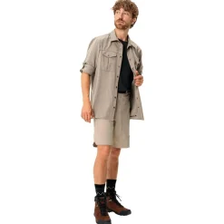 Chemise de rando Vaude Men's Rosemoor L/S Shirt II Linen Uni